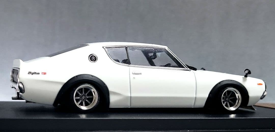 よーよ1/43　スカイライン改　ケンメリ2Dr　ワタナベ　アルミ製　深リム