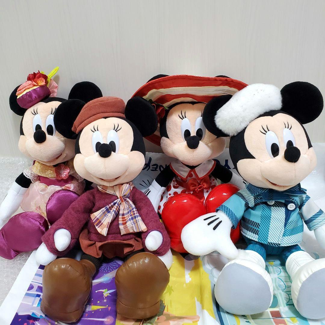 ミニーのスタイルスタジオ ぬいぐるみバッジ 春夏秋冬セット