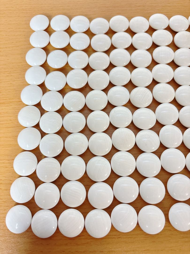 本蛤　雪印　囲碁石 木製 35号　9.9mm 最高級