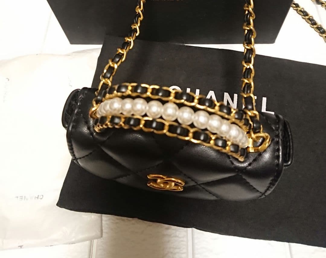 ☆CHANEL 持ち手パールデザイン ショルダーバッグ☆