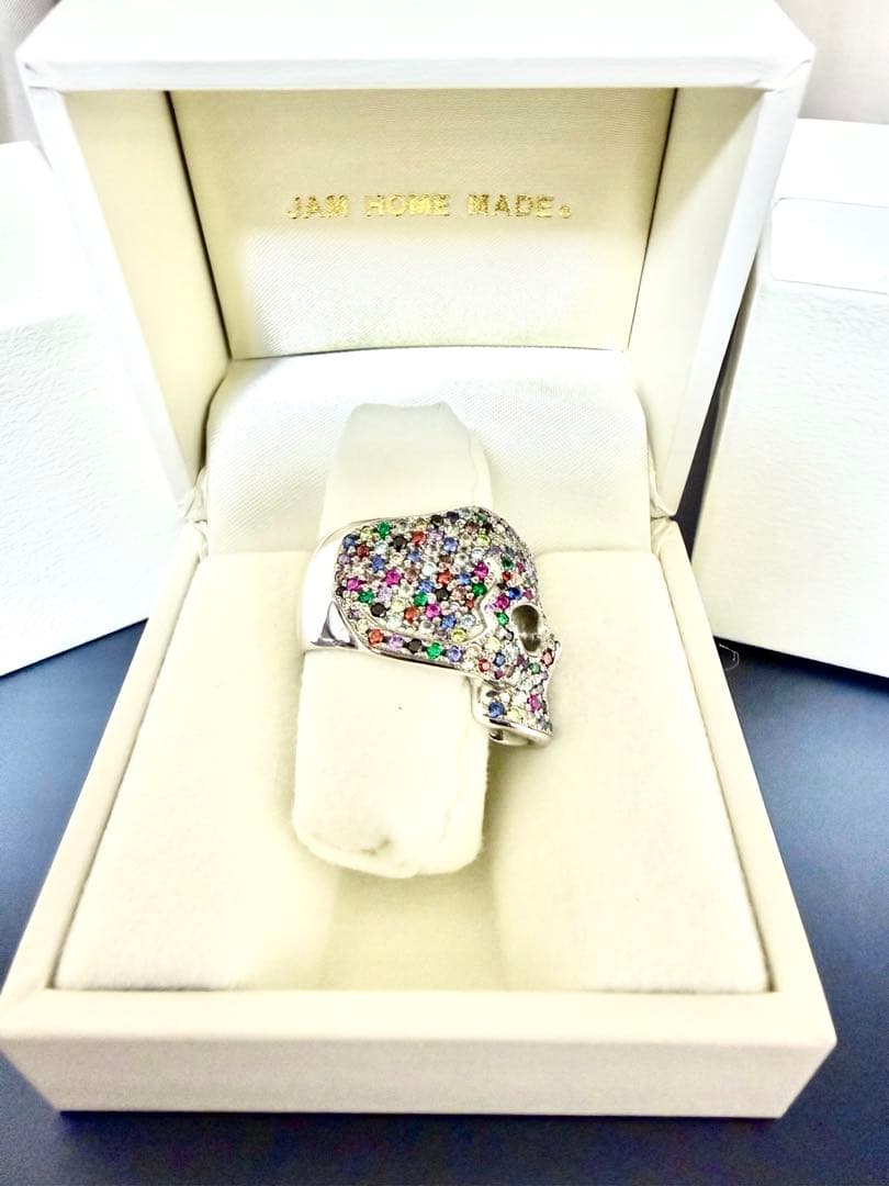 (*y様 JAM  MADE眼石☆特注パヴェ 　スカルリング