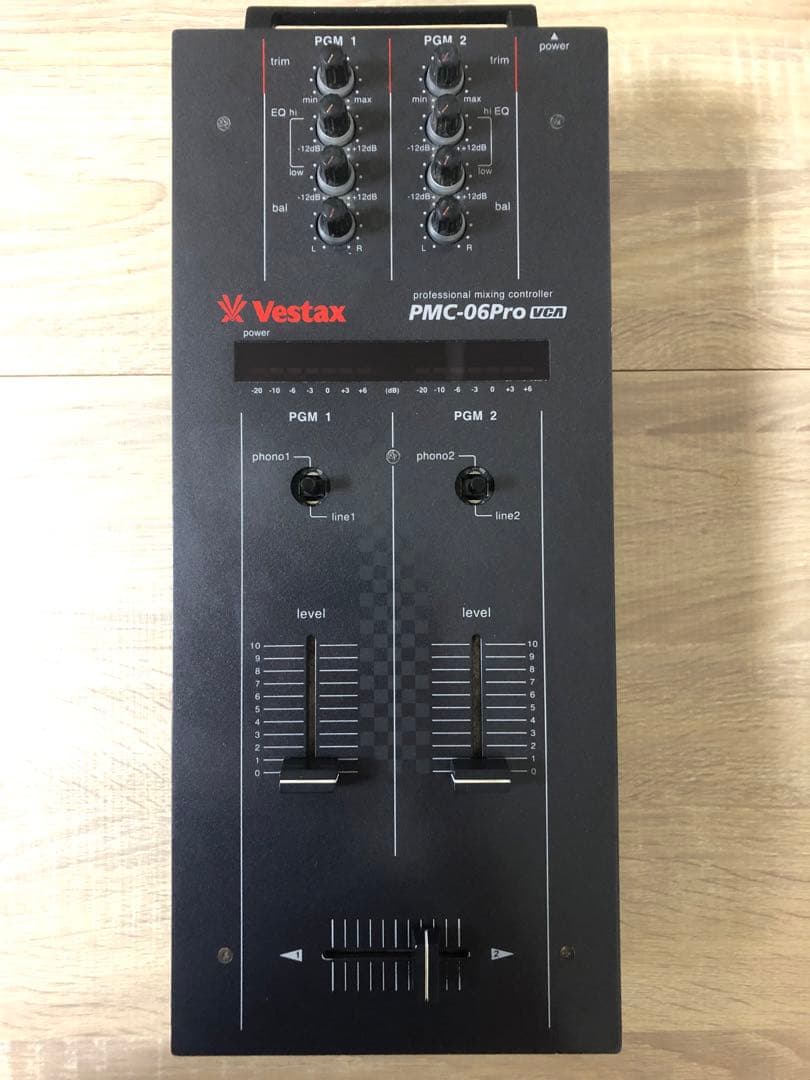 Vestax ベスタクス PMC-06Pro VCA DJ ミキサー 付属品付き
