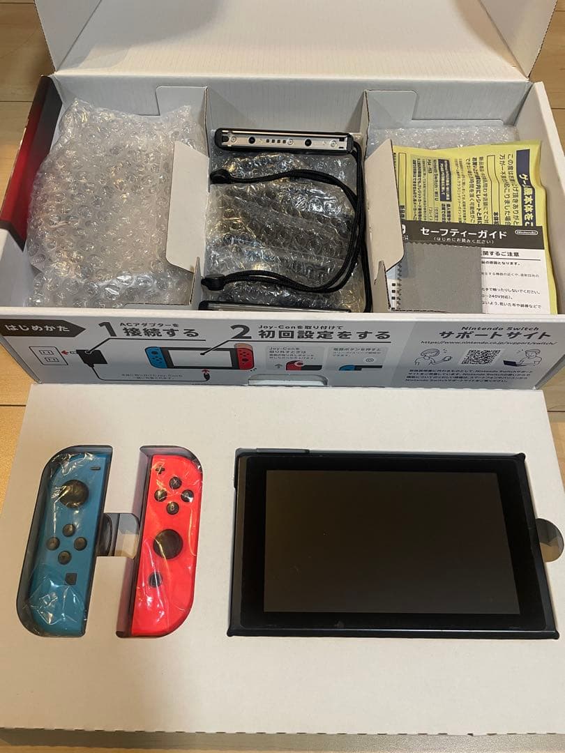 Nintendo Switch ネオンブルー&ネオンレッド＋おまけ品※不足品なし