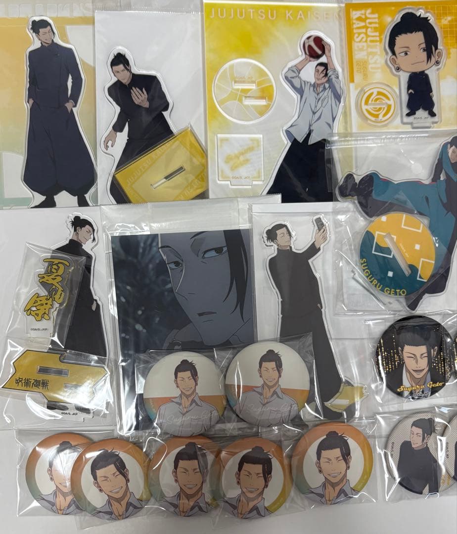 呪術廻戦　夏油傑　まとめ売り　アクリルスタンド　缶バッジ
