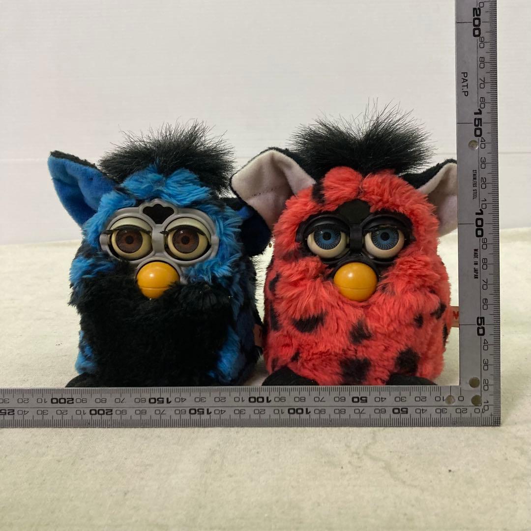 TOMY　トミー　初代ファービー 1999年 ブルー×ブラック　レッド×ブラック