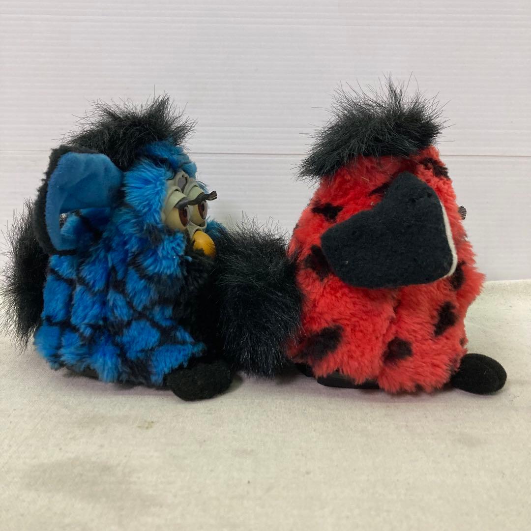 TOMY　トミー　初代ファービー 1999年 ブルー×ブラック　レッド×ブラック