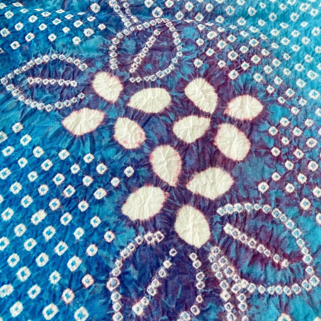 ★ QPです★新品未使用品　紫陽花　有松絞り　絞り浴衣　 浴衣　NO7