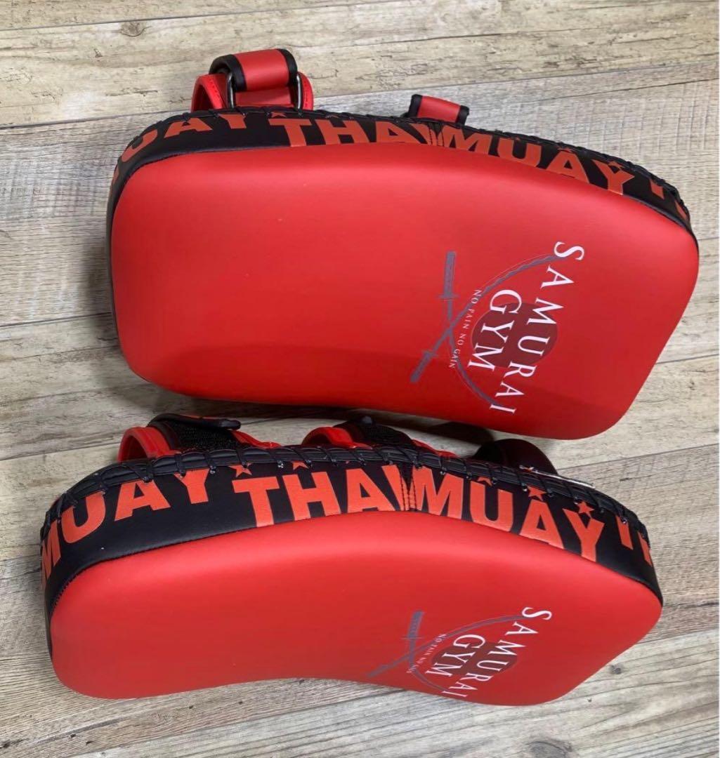 SAMURAI GYM キックミット 赤/黒 新品 【値下げ交渉不可】-買取り実績