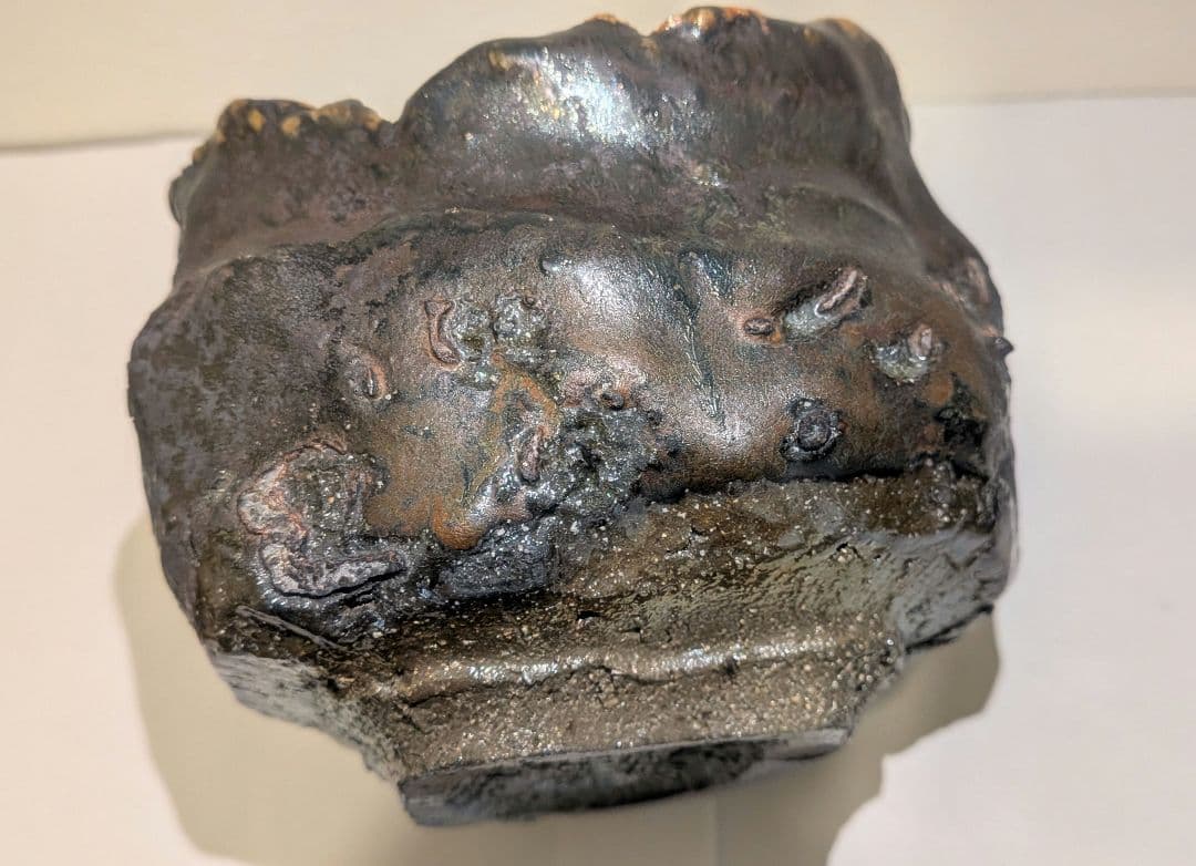 濱崎節生』茶碗 喜多窯 茶道具 共箱 鬼子岳 唐津焼 唐津焼