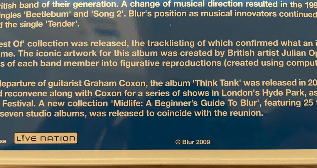 Blur ジュリアンオピー Tシャツセット ブラー Julian Opie