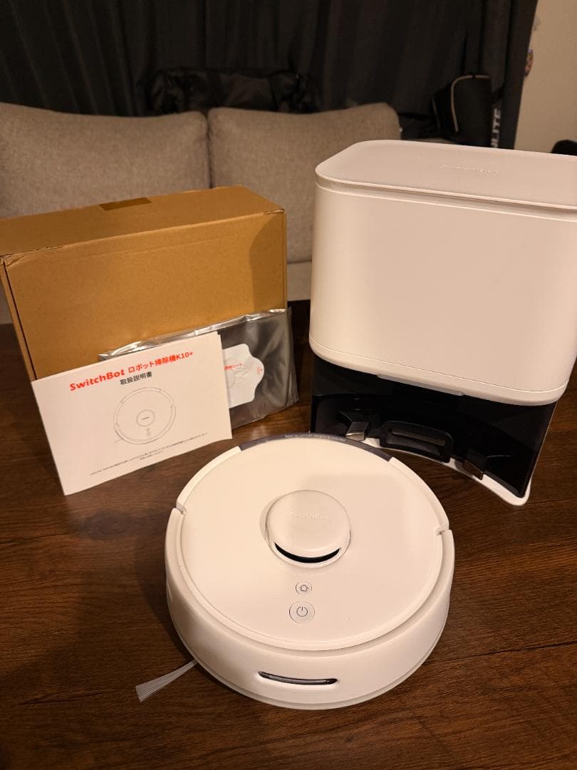 SwitchBot ロボット掃除機 K10+ 本体周辺機 ロボット掃除機 K10+ [吸引＋拭くタイプ（水拭き）] SwitchBot