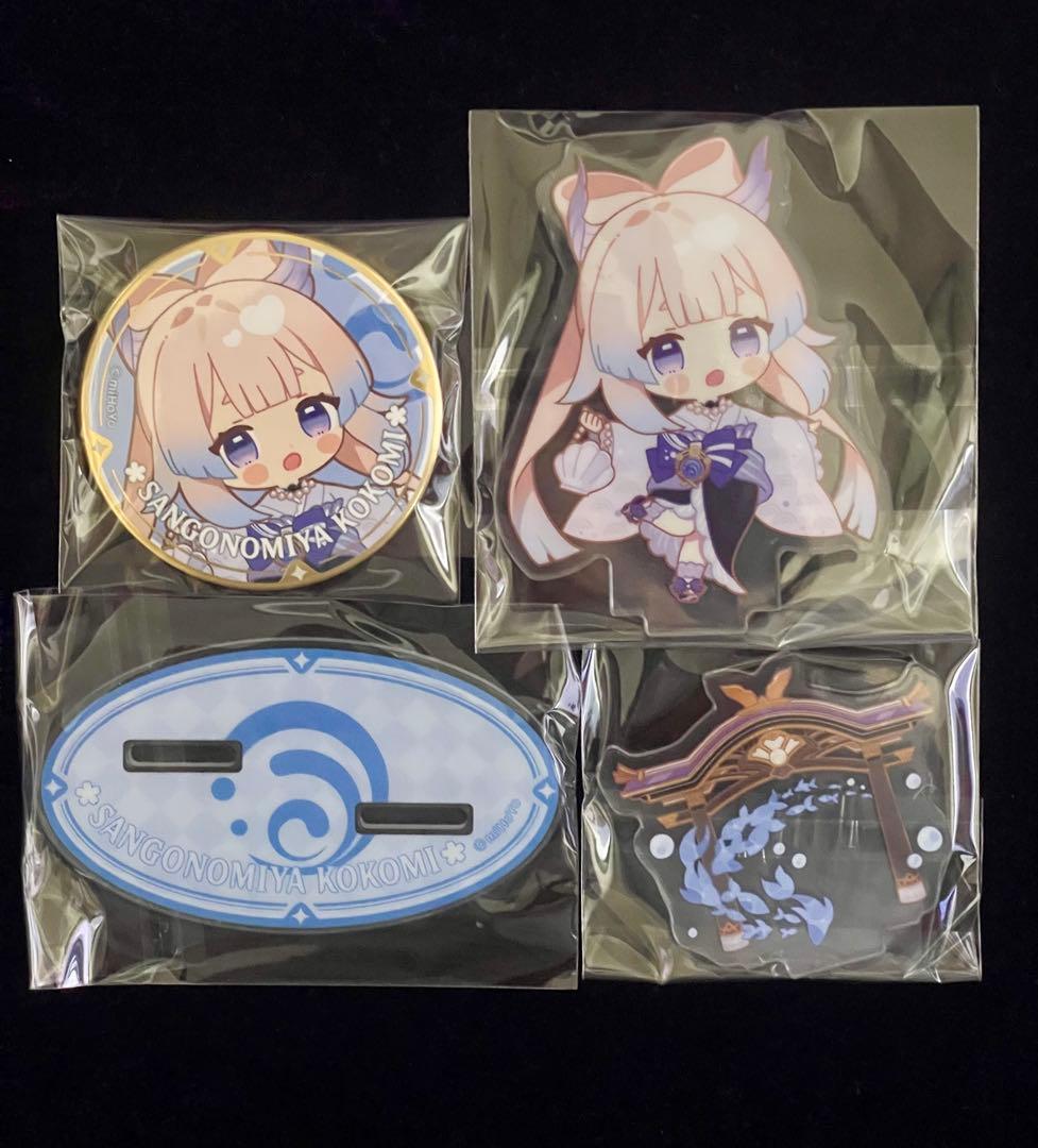 原神スイパラ缶バッジ珊瑚宮心海コラボカフェ書き下ろし 原神 スイパラ