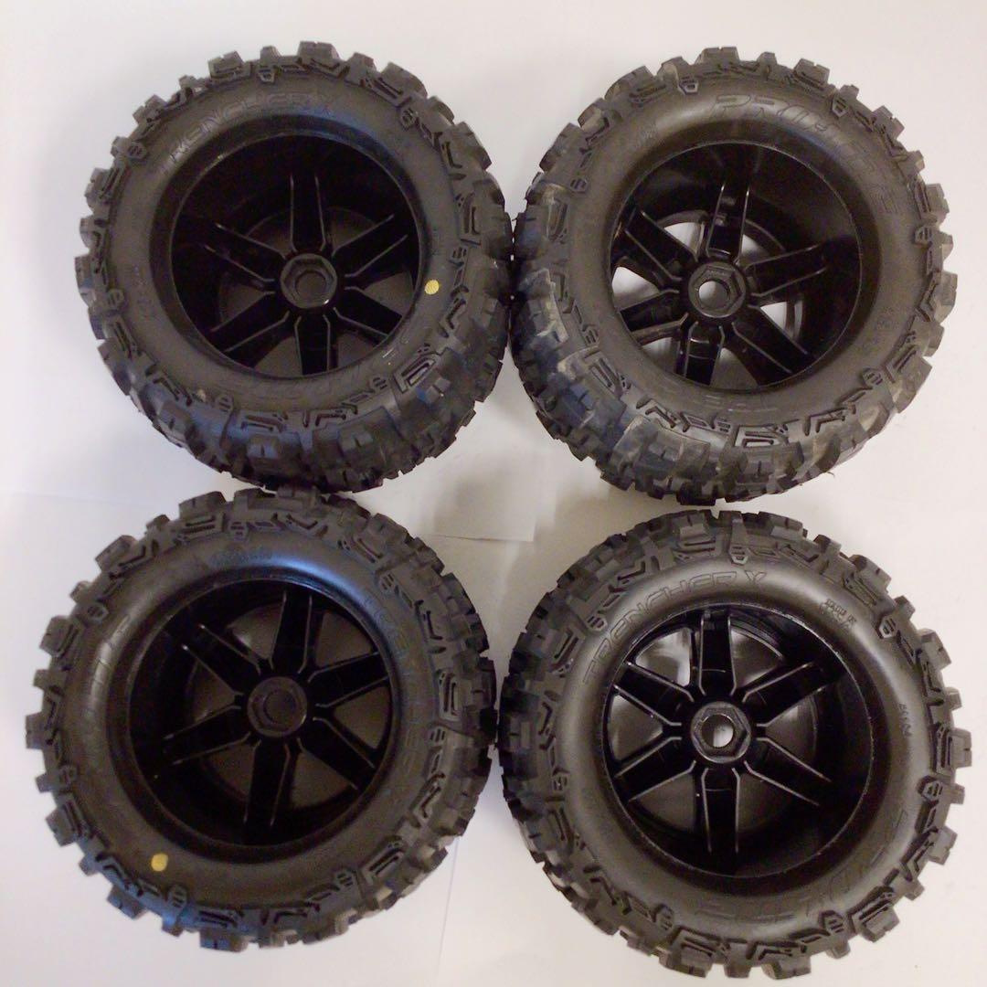 ④ラジコンタイヤ　TRENCHER X #1184 中古　４本セット