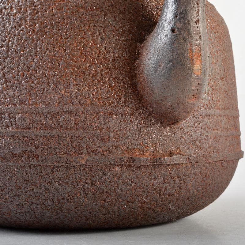 煎茶道具 鋲打文 鉄瓶 鉄釜 M R5868