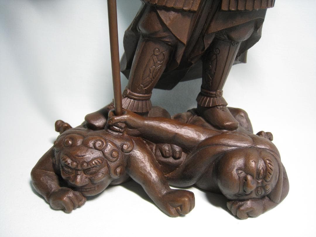 ブロンズ製【毘沙門天立像 】京仏師今来田圓篁作 国宝運慶作毘沙門天