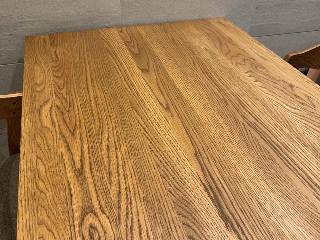 【送料込】unico ELEMT ダイニングテーブル ブラウン 美品