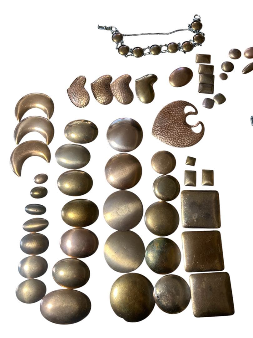 値下げ　七宝焼　新品材料118点焼いてあるもの32点　銀箔もあります　おまけ追加