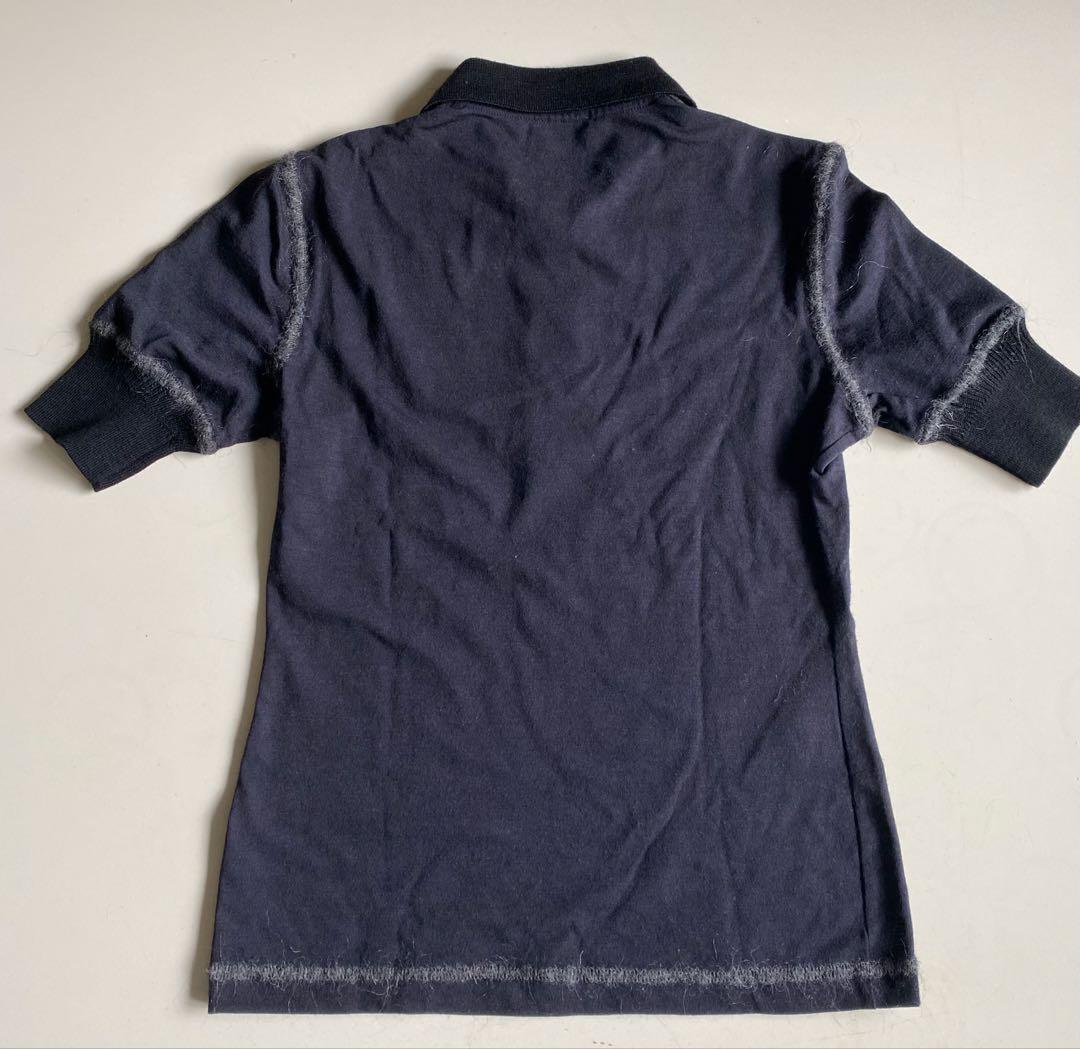 ダークネイビー 半袖ポロシャツ