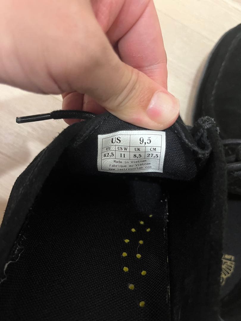 ⭐︎last resort ab黒 スエード モカシンシューズ27.5cm