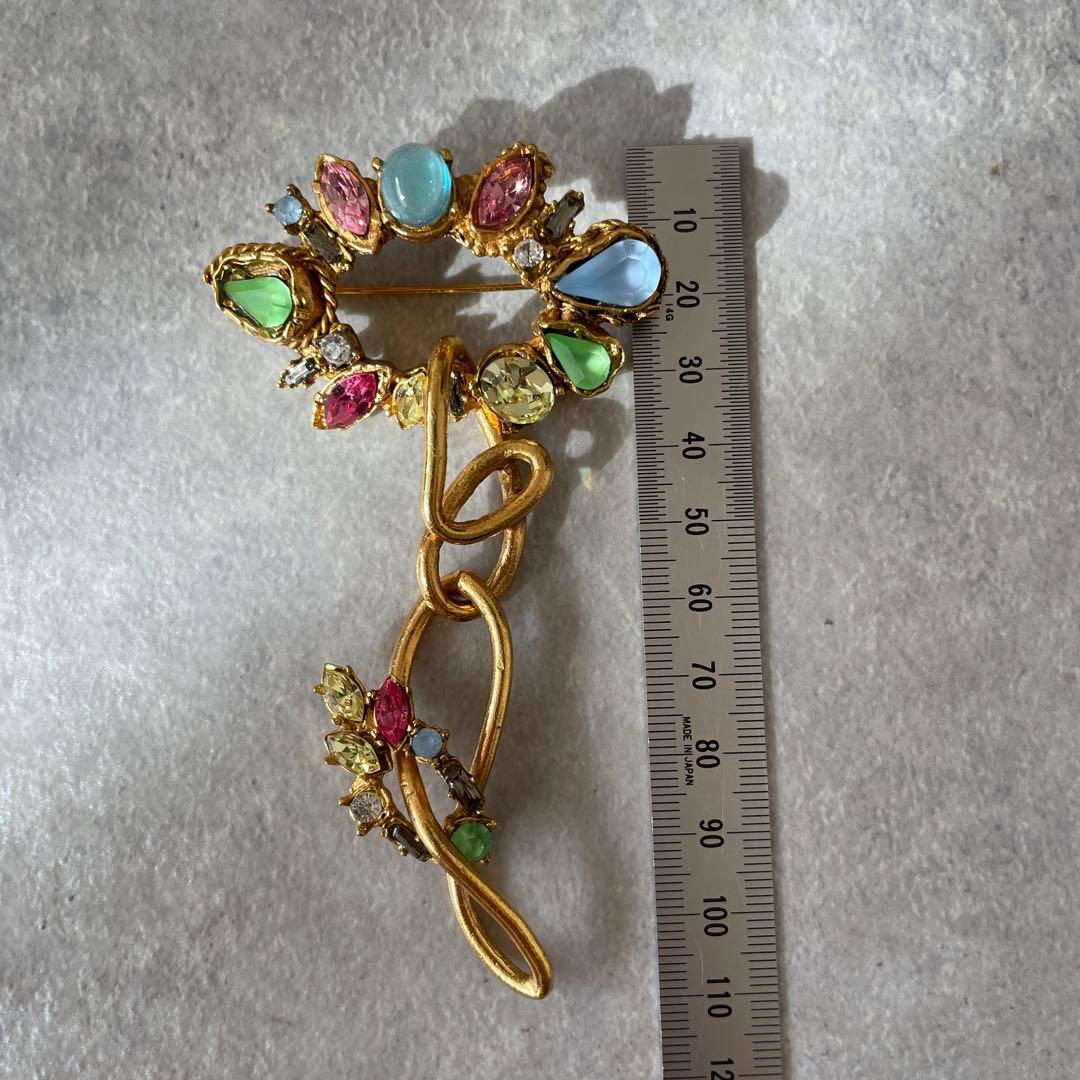 美品 Christian Lacroix クリスチャン ラクロワ 希少 ブローチ 美品
