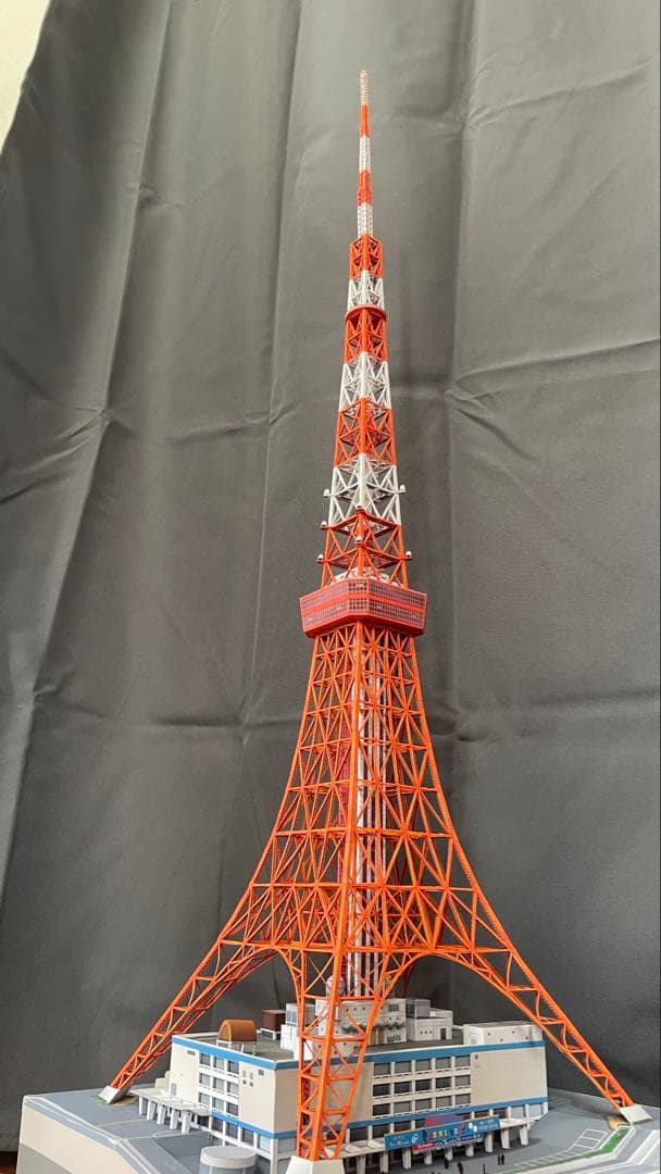 東京タワーペーパークラフト完成品1/500スケール