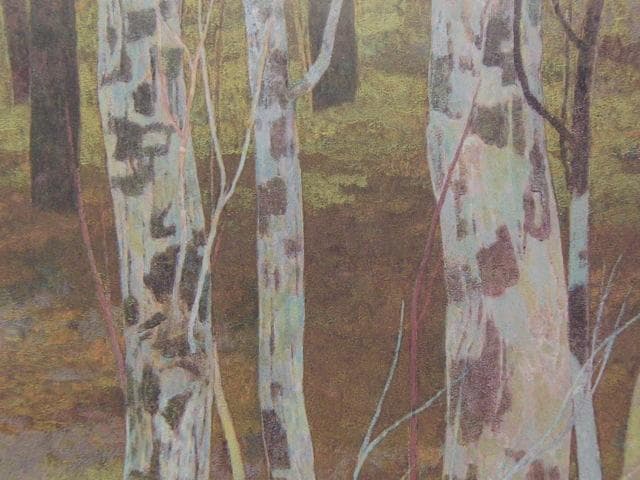 間瀬琳一、【湿原】、希少な額装用画集より、新品額装付