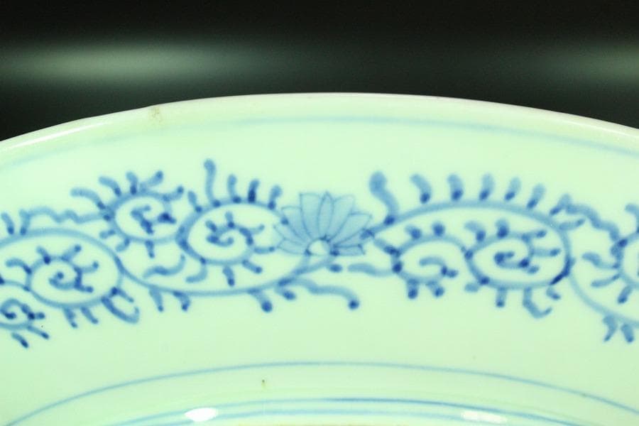 古伊万里 桜下 美人図 皿(K-YC514)