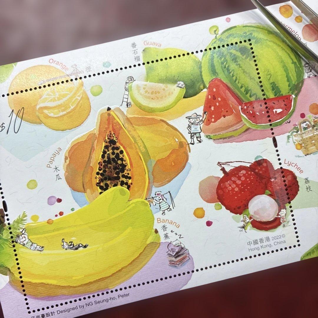 76907セール現品限 外国切手 香港発行フルーツ小型シート - メルカリ
