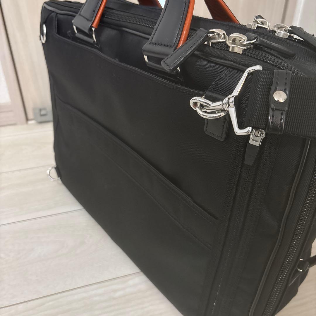 【訳あり】サムソナイト　エピッド3 ブリーフケース　ブラック×オレンジ　EXP