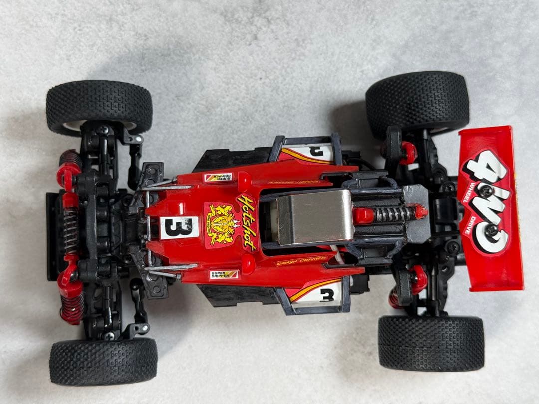 京商 ミニッツバギー MB-010 改造ミニ四駆ホットショットボディ付き