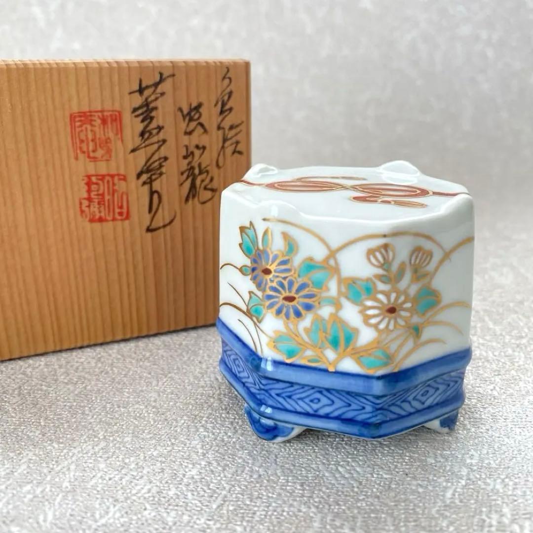 茶道具 色絵 蓋置 虫籠蓋置 高野昭阿弥 - メルカリ