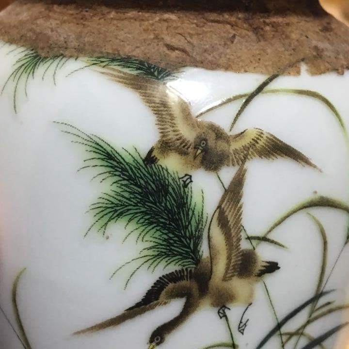 茶缶 粉彩 茶膏 清時代 中国美術 乾隆