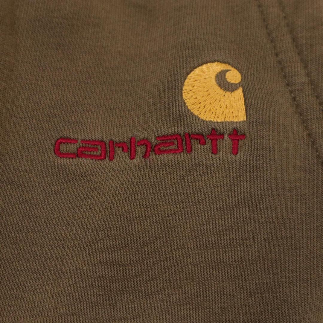 90s Carhartt 裏地ダックカモ ジップアップ フーディー パーカー