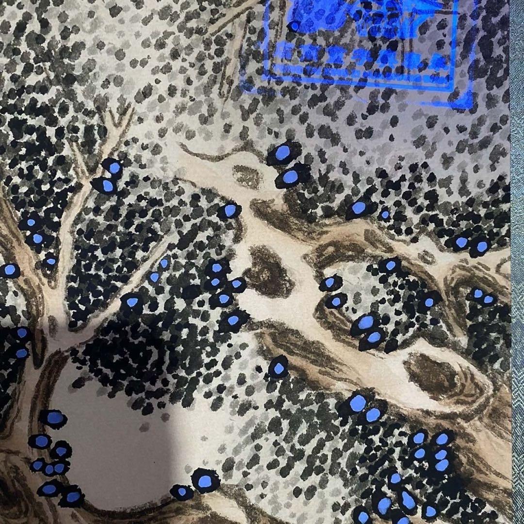 四尺 中堂 人物画 多子図 仇英風 宣紙 表装済み 防伪証明書付