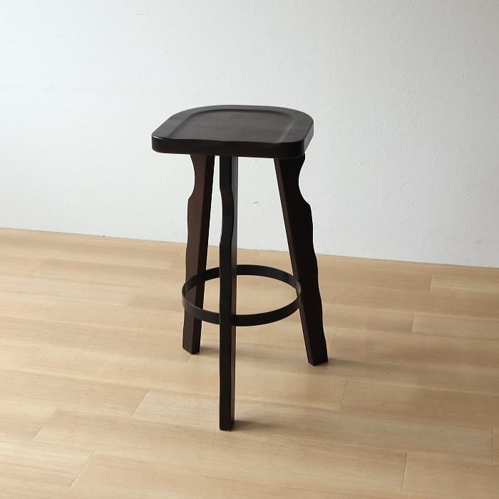 アンティーク カリモク カウンターイス 木製 ブナ材 レトロ