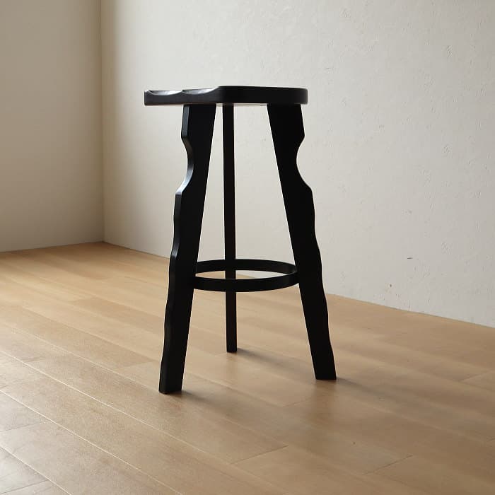 アンティーク カリモク カウンターイス 木製 ブナ材 レトロ