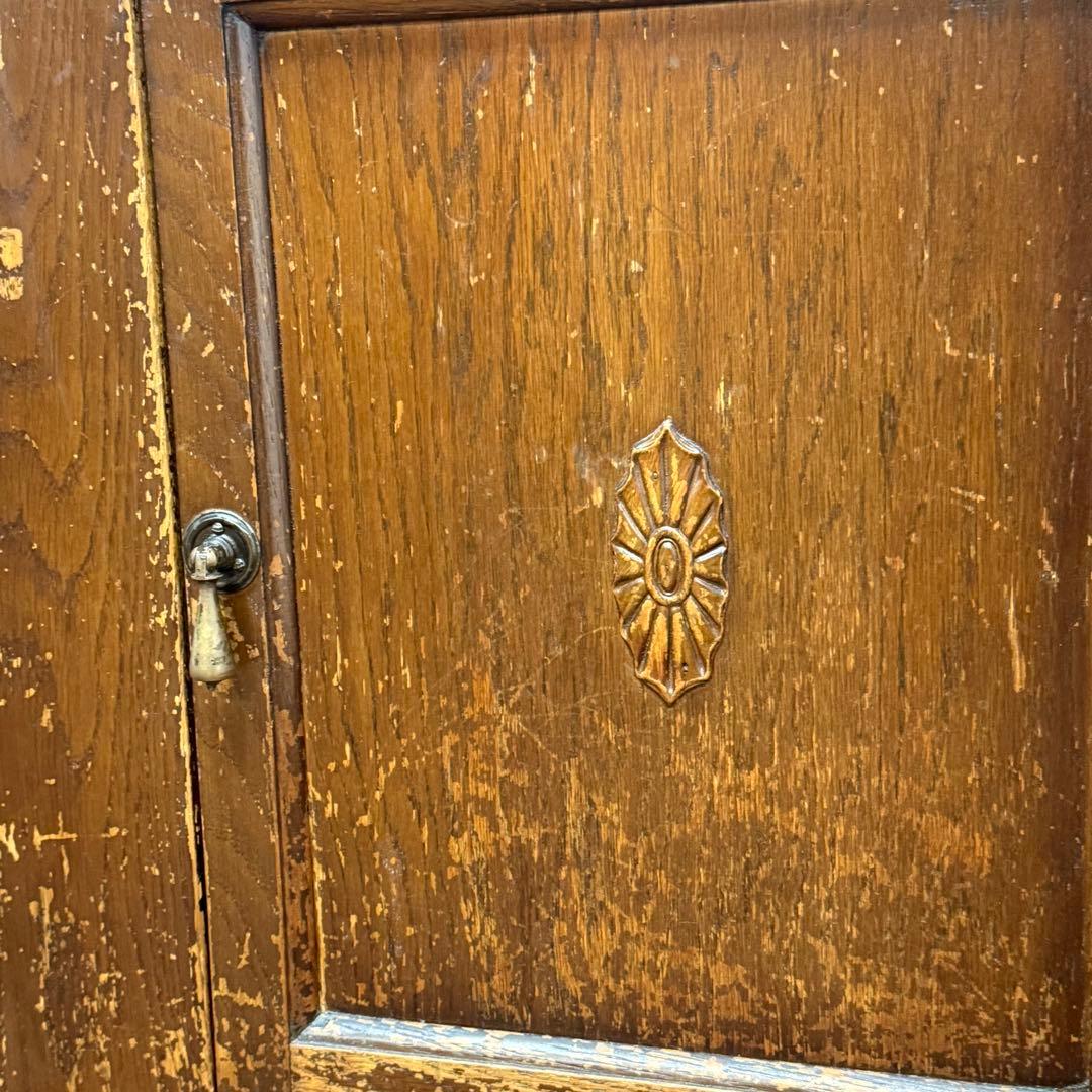 H17K56 英国製 アンティーク キャビネット 美術品・アンティーク