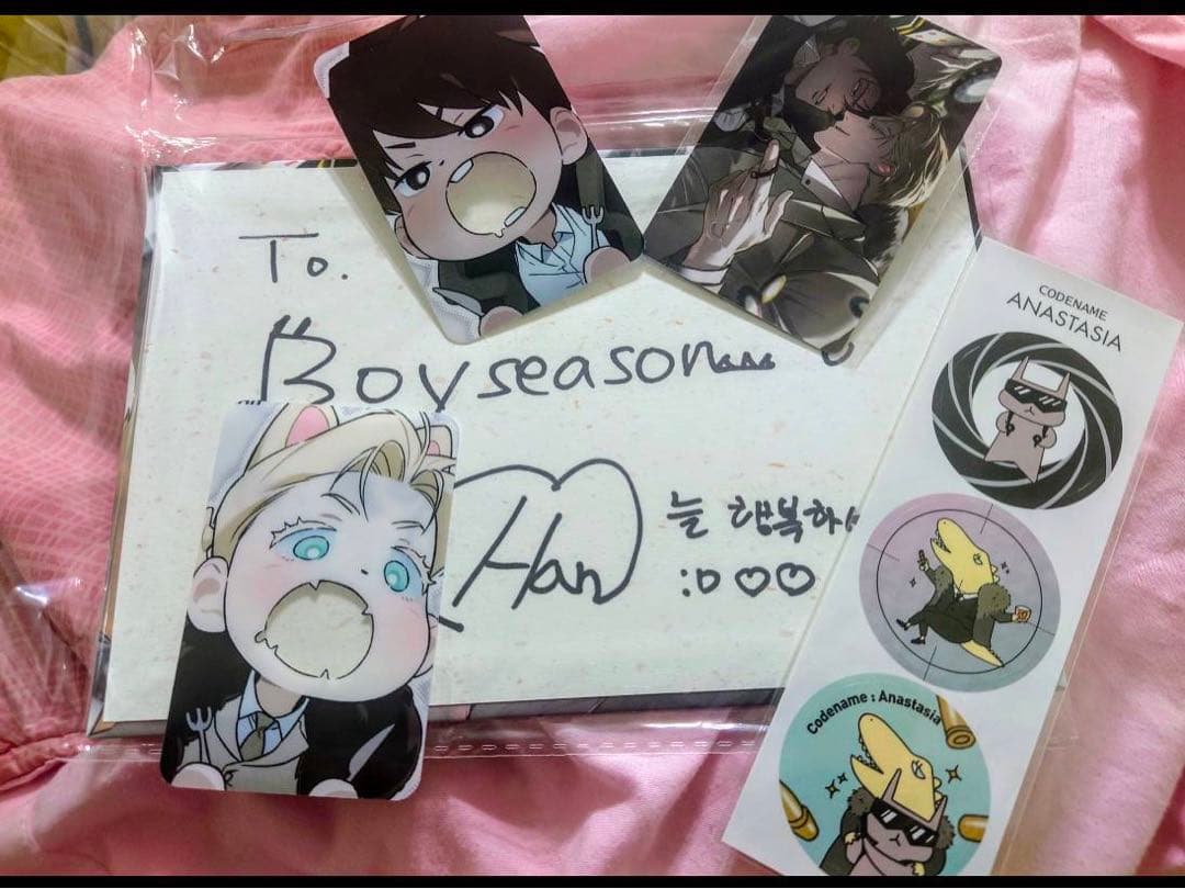 ひ*奨様 韓国BL コードネーム アナスタシア 直筆サイン 　　希有品