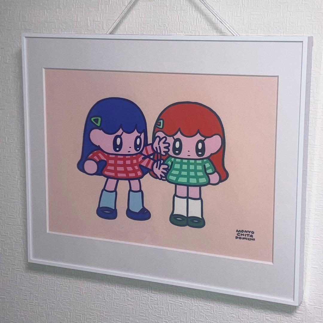 モニョチタポミチ　おーいモニョガール　orange ジークレープリント モニョチタポミチ おーいモニョガール orange ジークレープリント