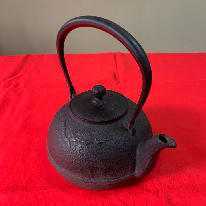 七宝焼 緑釉 松文 花瓶 共箱 V 9827 七宝焼 佐藤謨義作 水仙文 花瓶