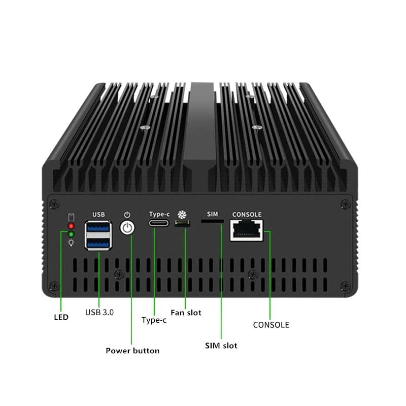 ベアボーン PC Pentium 8505 2.5Gbase-T・SFPx4 C9969450 - ミニPC最低