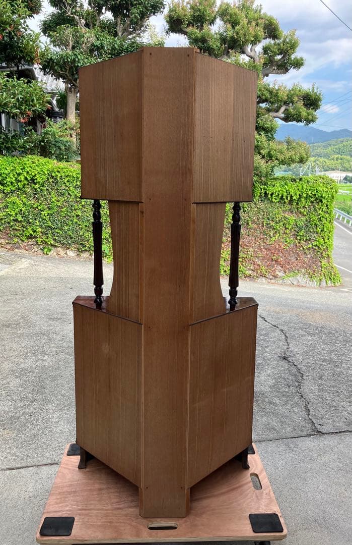 向川様】二段型 コーナー キャビネット 収納 レトロ