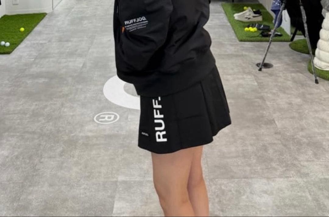 ラフロッグ　今季新作　アジャスタブルサイドポケットプリーツスカート