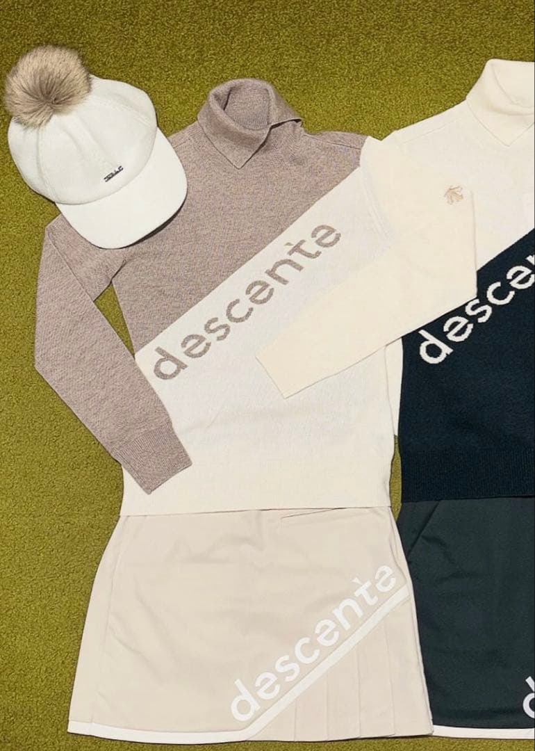 デサントゴルフ 裏起毛　ボンディングスカート