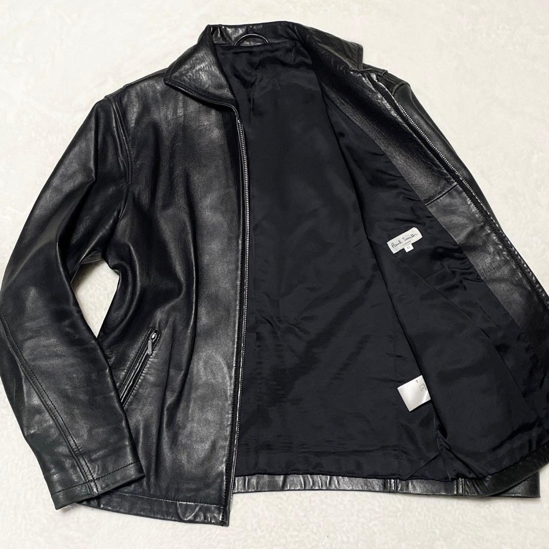 羊革✨】ポールスミス ラムレザージャケット シングル ライダース