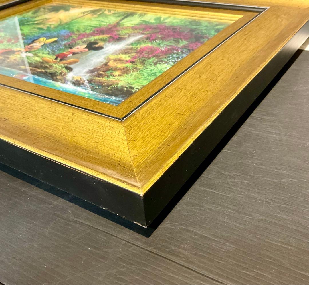 62302 限定 ミッキー＆ミニー 絵画 真正証明書付 ゴールドフレーム