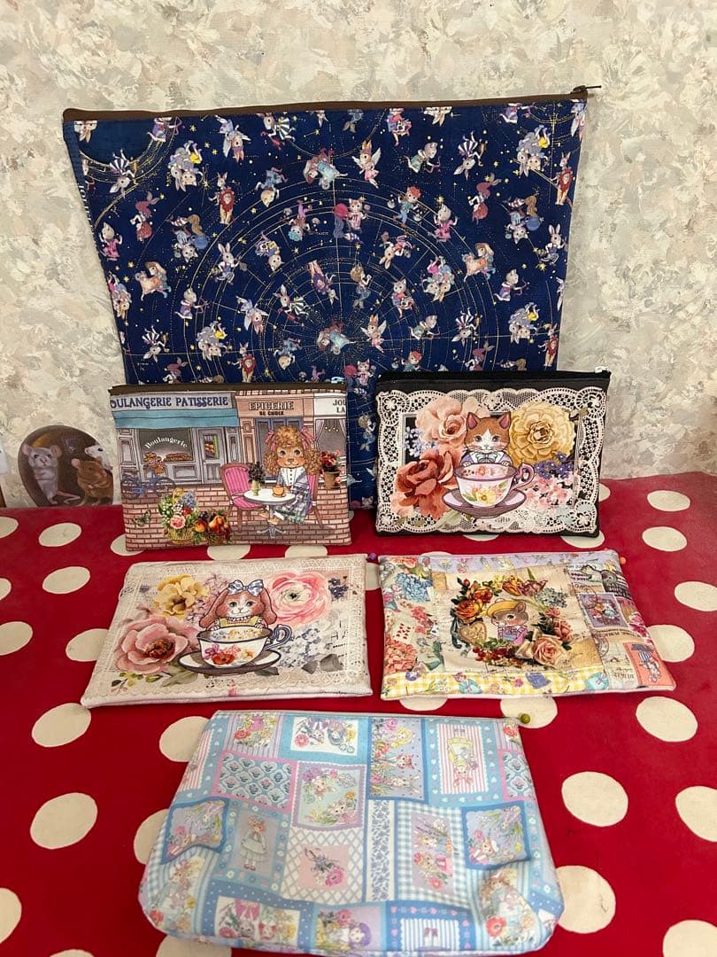 専用です　ハンドメイド　ファスナーポーチ6点　ジョリーフルール