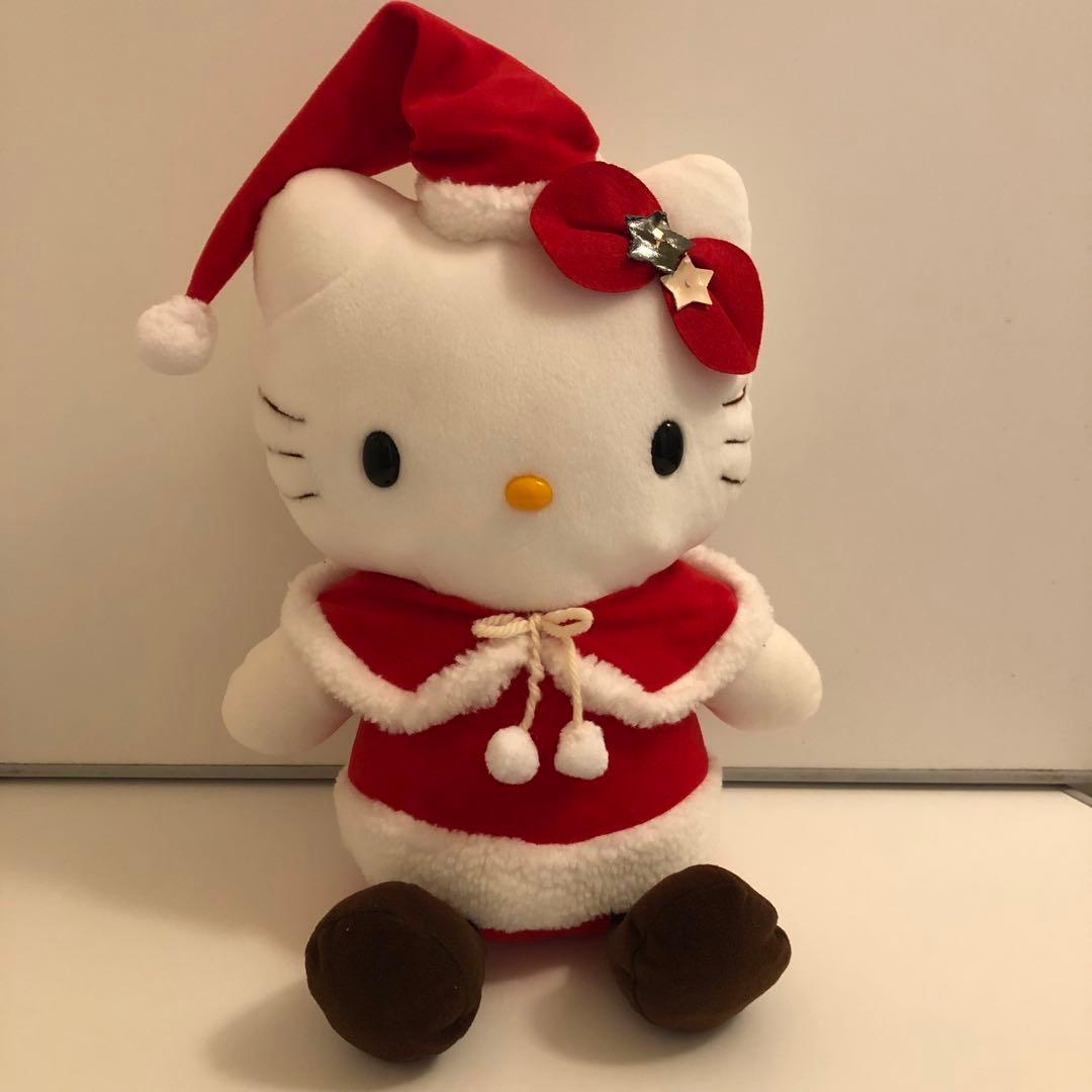 激レア】新品 レトロ キティ サンタ ぬいぐるみ 大きめサイズ - メルカリ