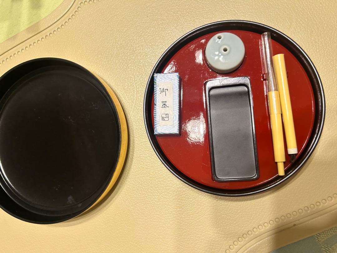 純金箔工芸　習字セット 　皇室ご成婚記念のお品