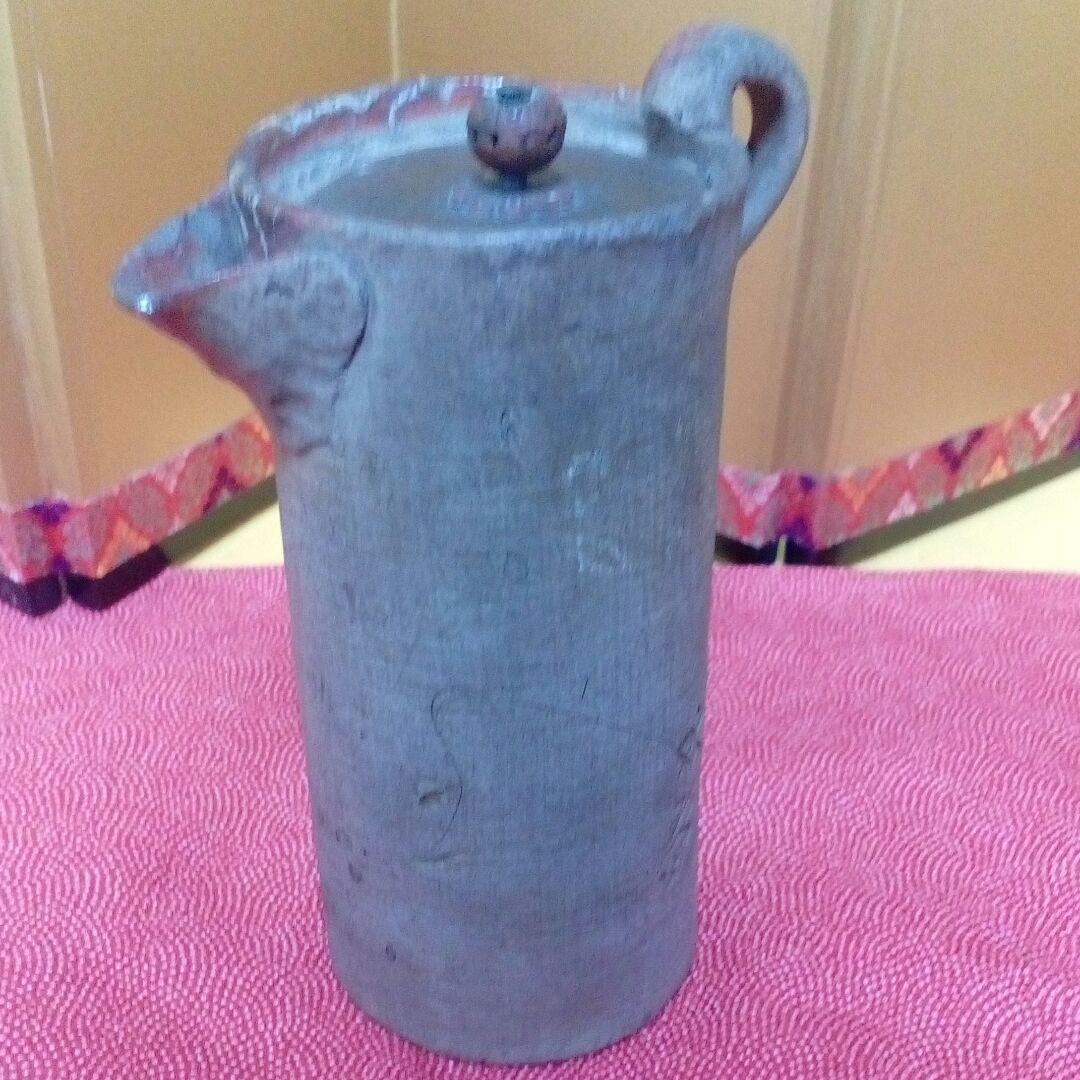 江戸時代珍品レア茶道具１４センチ陶器製古銅製当時物蓋付き在銘有り小さい時代水指 珍品レア江戸時代茶道具14センチ陶器製古銅製当時物蓋付き在